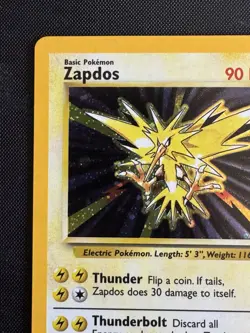 Zapdos Pokemon 20/130 Holo Never Played Base Set 2 - Image 3