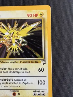 Zapdos Pokemon 20/130 Holo Never Played Base Set 2 - Image 4