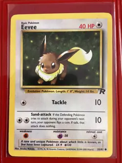 POKEMON Eevee 55/82 Team Rocket Near Mint - Image 1