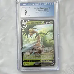 Pokemon TCG Alolan Exeggutor V Pokemon GO 005/078 Regular CGC 9 Basic 240 HP - Image 1