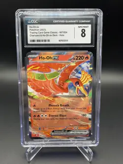 Ho-oh ex Pokemon 007/034 Charizard & Ho-oh ex Deck Holo CGC 8 - Image 1