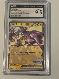 Toxtricity EX SVP 215 Illustration Contest 2024 Promo Pokemon CGC Graded 9.5 - Image 1