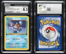 Squirtle 1st Ed. Pokemon Team Rocket CGC 8.5 2000 - Image 3