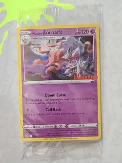 Pokemon 076/196, Hisuian Zoroark, GameStop Promo, Holo, Rare, NM, (SEALED) - Image 1