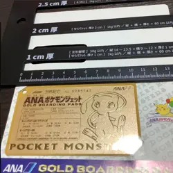 Mew Gold Boarding Pass Japanese ANA Promo No 2 Pokemon Mint From Japan - Image 1