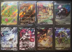 8 Random Japanese SAR + CSR Pokemon Lot - NM - Image 1