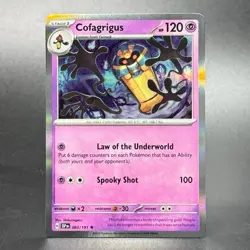 Pokemon Scarlet & Violet: Surging Sparks #083/191 Cofagrigus Holofoil - Image 1