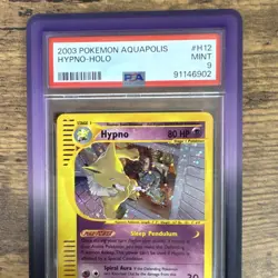 Pokemon Hypno Aquapolis Holo Rare English PSA 9 “Dream Eater”— GUARD INCLUDED - Image 2