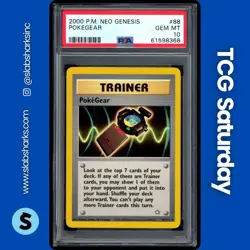 2000 POKEMON NEO GENESIS #88/111 POKEGEAR PSA 10 - Image 1