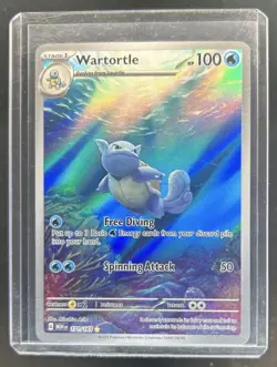 2023 Pokemon SV 151 Wartortle Illustration Rare #171/165 - Image 1