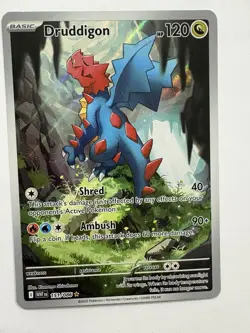 Pokemon TCG Druddigon 151/086 Illustration Rare White Flare - Image 3