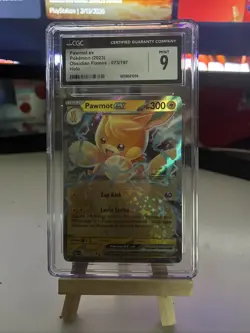 CGC 9 Pawmot ex 073/197 Obsidian Flames Holo 2023 Pokemon - Image 1