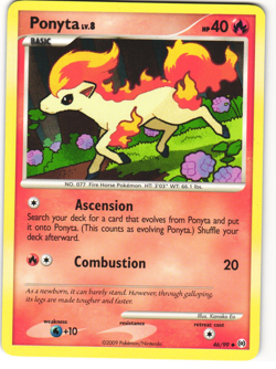 Ponyta Uncommon Pokemon TCG 'Arceus' 046/99 - Image 1