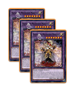 Yugioh! Bacha the Melodious Maestra LEDE-EN035 (C) 1st Ed 3x "Melodious Support" - Image 1