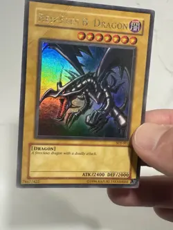 Vintage Yu-Gi-Oh! Red Eyes Blue Dragon Holo SDJ - 001 - Image 4