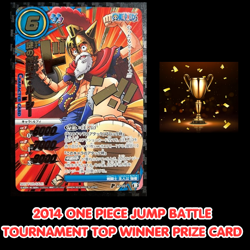 2014 ONE PIECE CARD TOURNAMENT WINNER TOP PRIZE LUFFY LUCY VINTAGE GOLD FOIL DON - Image 1