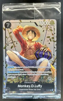 2026 One Piece Tin Pack Vol 2 Monkey D Luffy Alt Art Promo #P-075 - Image 1