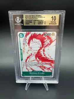 2025 One Piece 3rd Anniversary Treasure Campaign Set of 7 Beckett Gem Mint 10's - Image 5