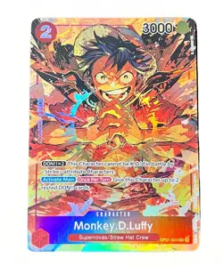 Monkey.D.Luffy Foil Character Super Rare OP01-024 Parallel Alternate Art - Image 1