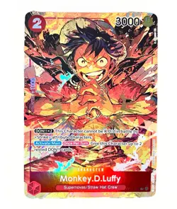 Monkey.D.Luffy Foil Character Super Rare OP01-024 Parallel Alternate Art - Image 2