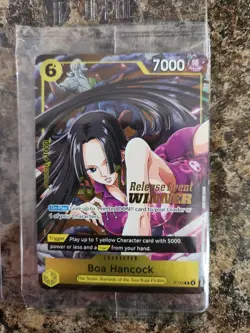 One Piece TCG Boa Hancock P-115 – Release Event Winner – Sealed - Image 1