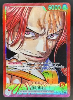 2024 One Piece Emperors in the New World Shanks Leader Alt Art #OP09-001 - Image 1