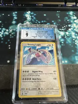 POKEMON BLACK STAR PROMOS #SM82 SHINING LUGIA HOLO CGC 9.0 - Image 1