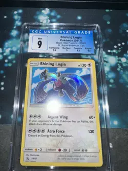 POKEMON BLACK STAR PROMOS #SM82 SHINING LUGIA HOLO CGC 9.0 - Image 3