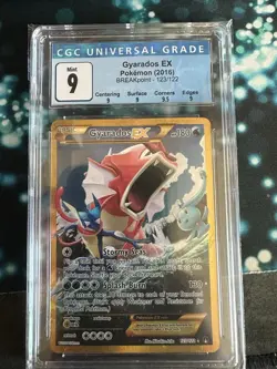 CGC 9.0 - Gyarados EX 123/122 Gold Secret Rare Pokemon XY Breakpoint 2016 - Image 1