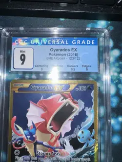 CGC 9.0 - Gyarados EX 123/122 Gold Secret Rare Pokemon XY Breakpoint 2016 - Image 3