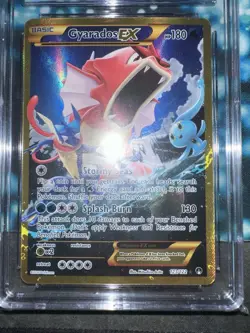 CGC 9.0 - Gyarados EX 123/122 Gold Secret Rare Pokemon XY Breakpoint 2016 - Image 4