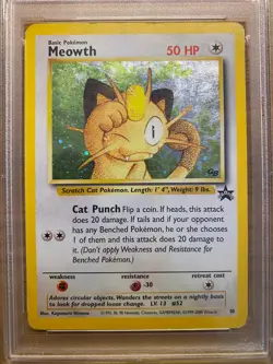 PSA 4 - Meowth WP 10 - HOLO Game Boy - Wizards Black Star Promo - Pokemon ENG - Image 2