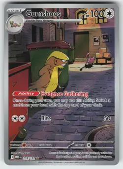 Gumshoos Illustration Rare ME01: Mega Evolution 153/132 Pokemon - Image 1