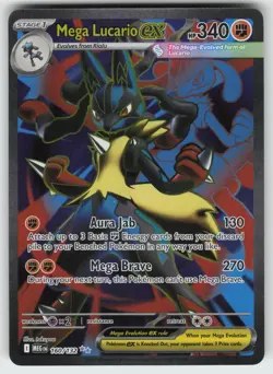 Mega Lucario ex Ultra Rare ME01: Mega Evolution 160/132 Pokemon - Image 1