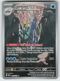 Clawitzer Illustration Rare ME01: Mega Evolution 141/132 Pokemon - Image 1