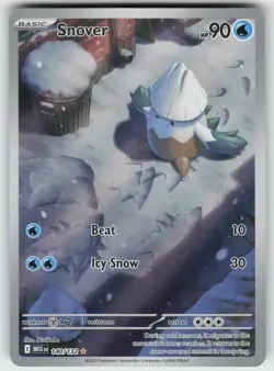 Snover Illustration Rare ME01: Mega Evolution 140/132 Pokemon - Image 1