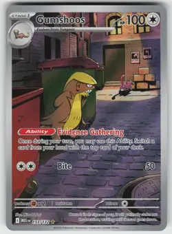 Gumshoos Illustration Rare ME01: Mega Evolution 153/132 Pokemon - Image 1