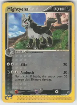 Mightyena Uncommon Ruby and Sapphire 42/109 Pokemon - Image 1