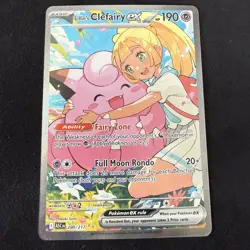 POKEMON LILLIES CLEFAIRY EX SIR 280/217 ME: ASCENDED HEROES HOLO MINT - Image 1