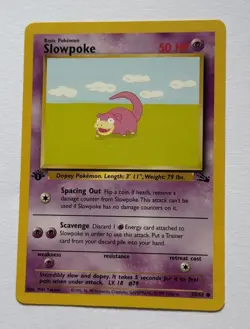 Slowpoke 1ST EDITION-Never Played NM-55/62 Fossil 1999 Pokemon TCG - Image 1