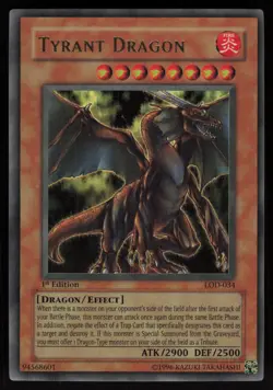 Tyrant Dragon LOD-034 Legacy of Darkness 1st Edition Ultra Rare YU-GI-OH - Image 1