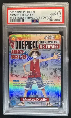 2024 One Piece The Best Monkey.D.Luffy Promo #P-055 PSA 10 GEM MINT - Image 1