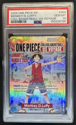 2024 One Piece The Best Monkey.D.Luffy Promo #P-055 PSA 10 GEM MINT - Image 1