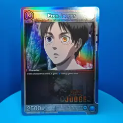 Eren Jaeger (Judge Pack) - Union Arena Promotion Card Attack On Titan - Image 1