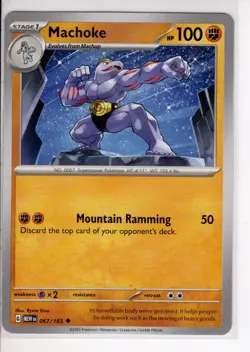 MACHOKE SCARLET VIOLET 151 SET POKEMON CARD 067/165 NM/M - Image 1