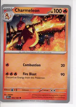 CHARMELEON SCARLET VIOLET 151 SET POKEMON CARD 005/165 NM/M - Image 1