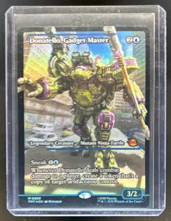 2026 Magic MTG Donatello, Gadget Master Mythic Rare English Alt Art Foil #TMT283 - Image 1