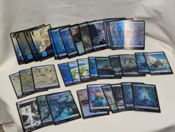 Lot of 38 MTG Magic the Gathering White Plains Full Art & some Foil Basic Land - Image 1