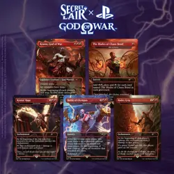 Secret Lair x God of War: Greek non-Foil Edition Playstation Superdrop MTG - Image 1