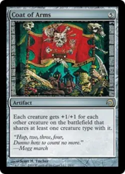 MTG Coat of Arms - Foil, Premium Deck Series: Slivers, Heavily Played, English - Image 1